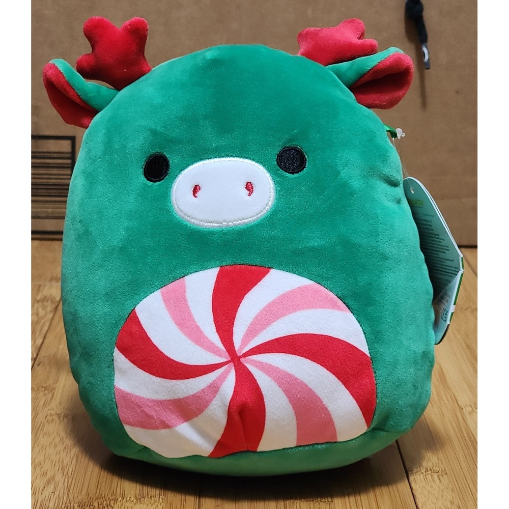 Squishmallow Zumir Christmas Moose 8" Mint Candy Plush Green 2023 NWT